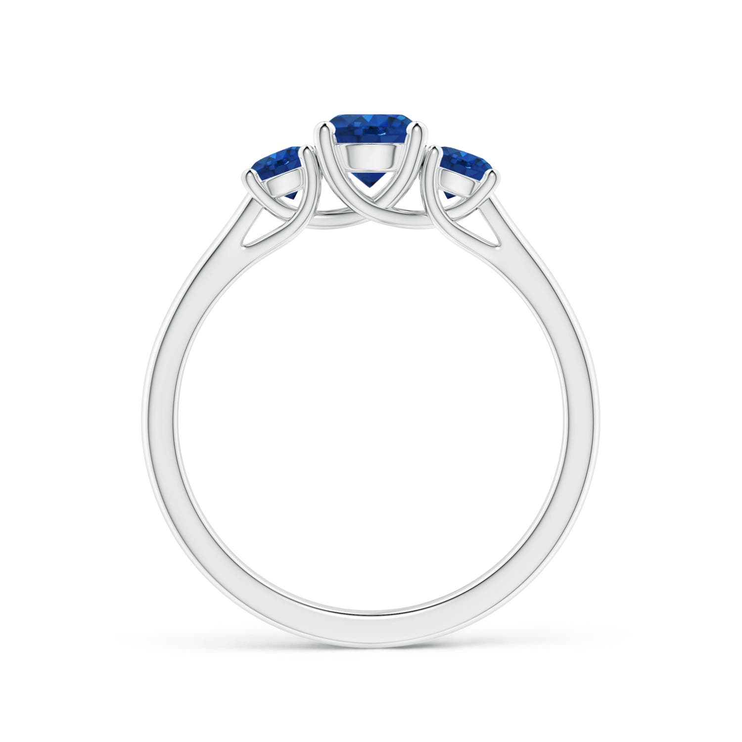 AAA - Blue Sapphire / 1.04 CT / 14 KT White Gold