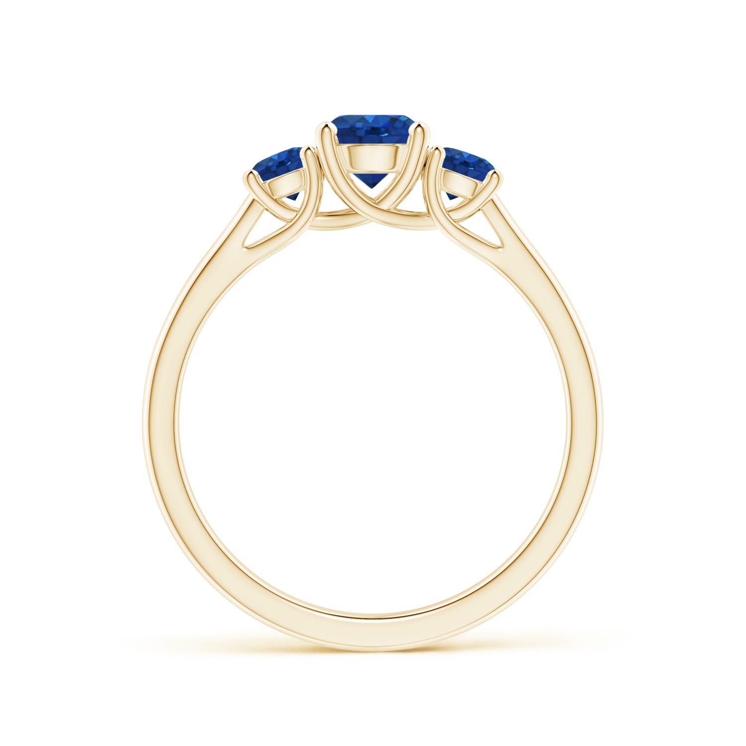 AAA - Blue Sapphire / 1.04 CT / 14 KT Yellow Gold