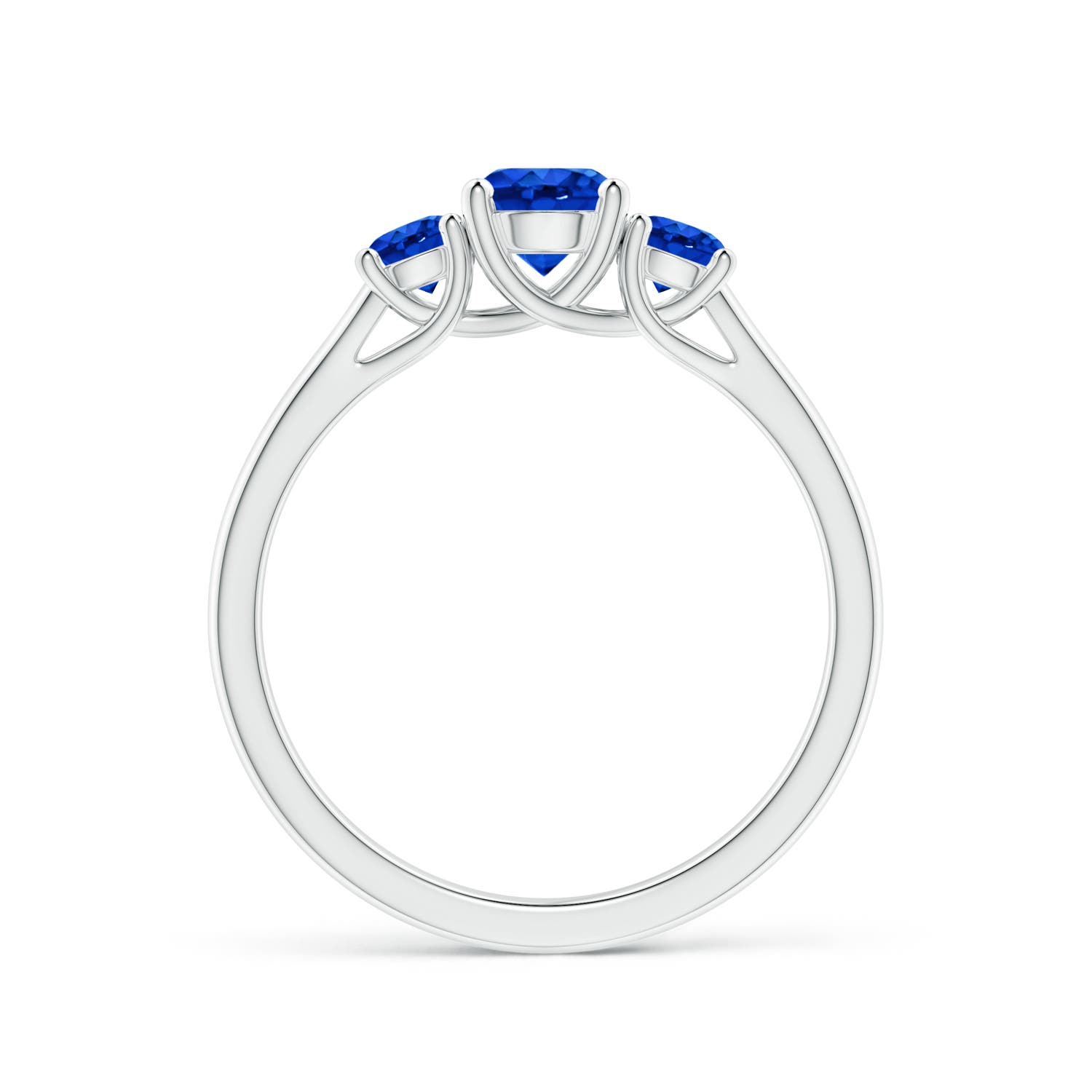 AAAA - Blue Sapphire / 1.04 CT / 14 KT White Gold