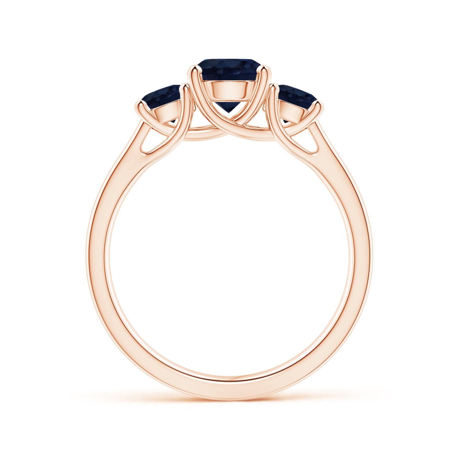 A - Blue Sapphire / 1.66 CT / 14 KT Rose Gold