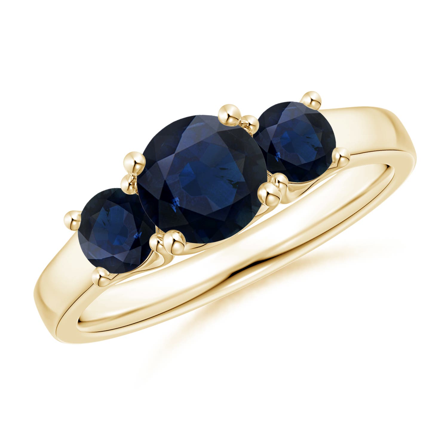 A - Blue Sapphire / 1.66 CT / 14 KT Yellow Gold