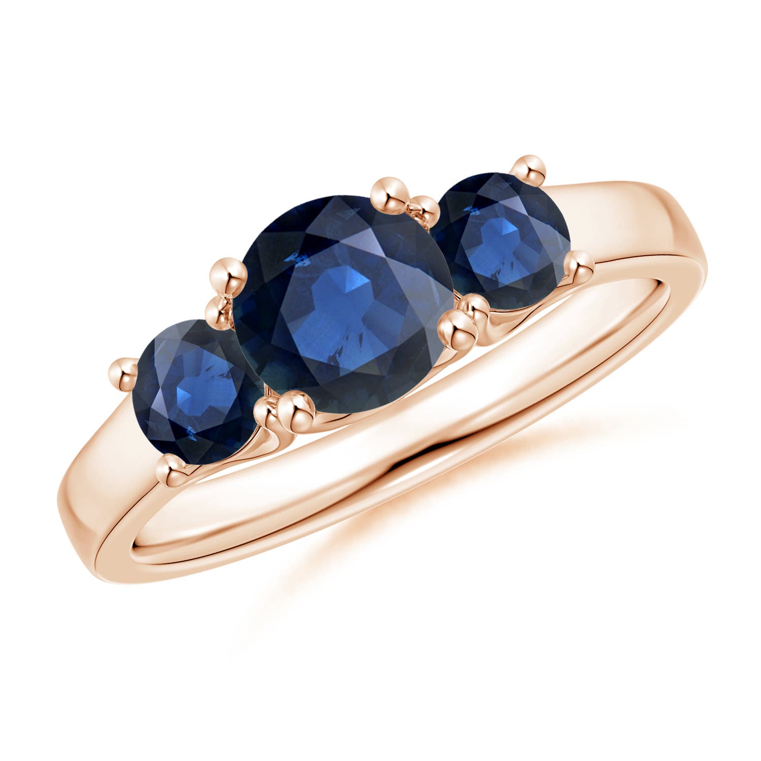 AA - Blue Sapphire / 1.66 CT / 14 KT Rose Gold