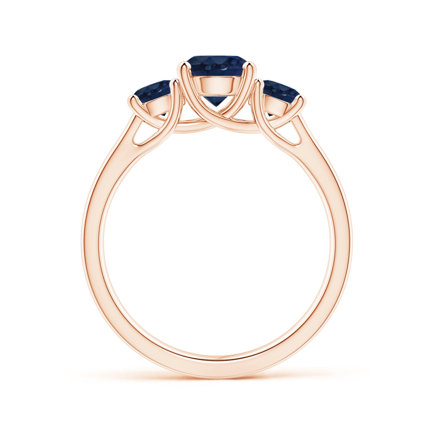 AA - Blue Sapphire / 1.66 CT / 14 KT Rose Gold