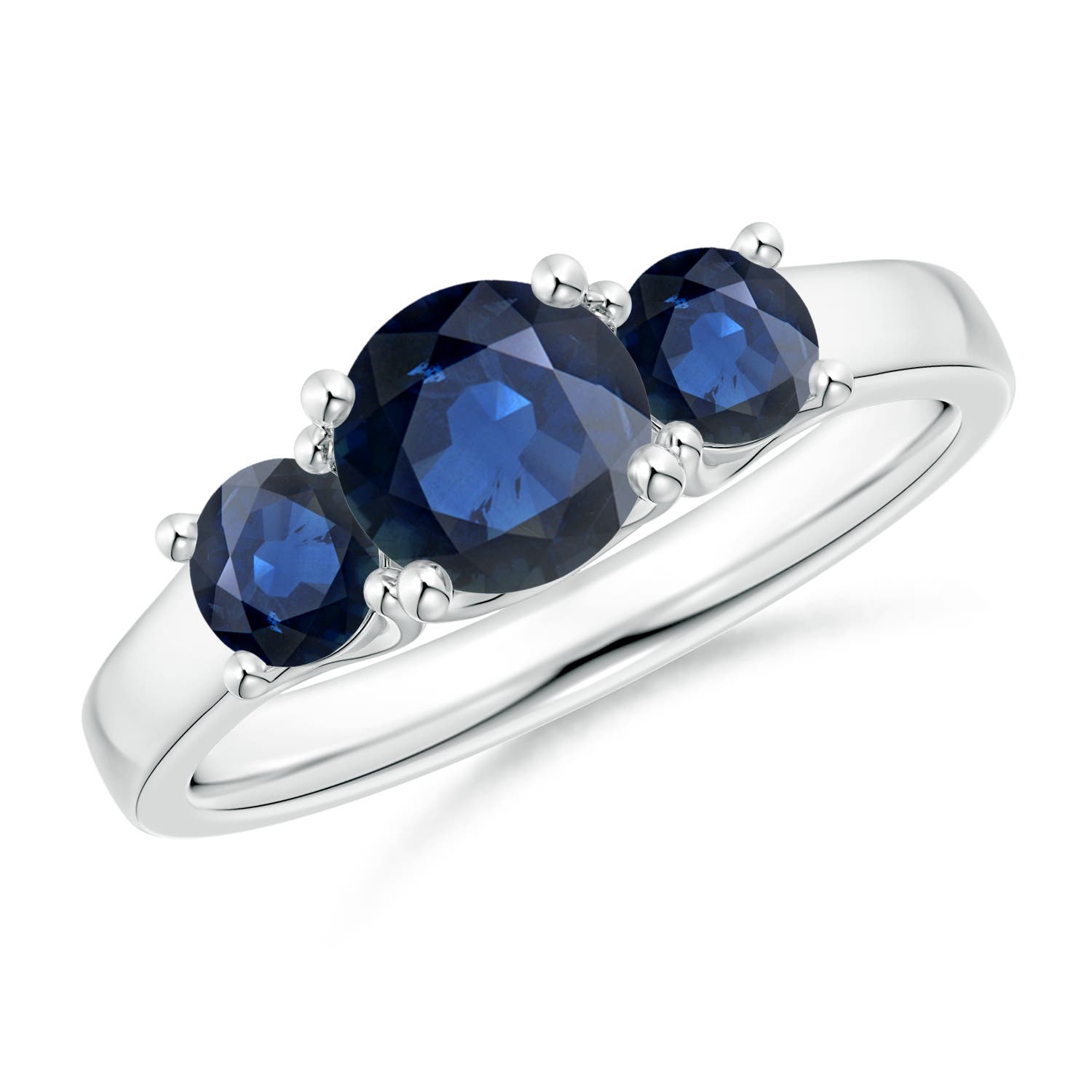 AA - Blue Sapphire / 1.66 CT / 14 KT White Gold