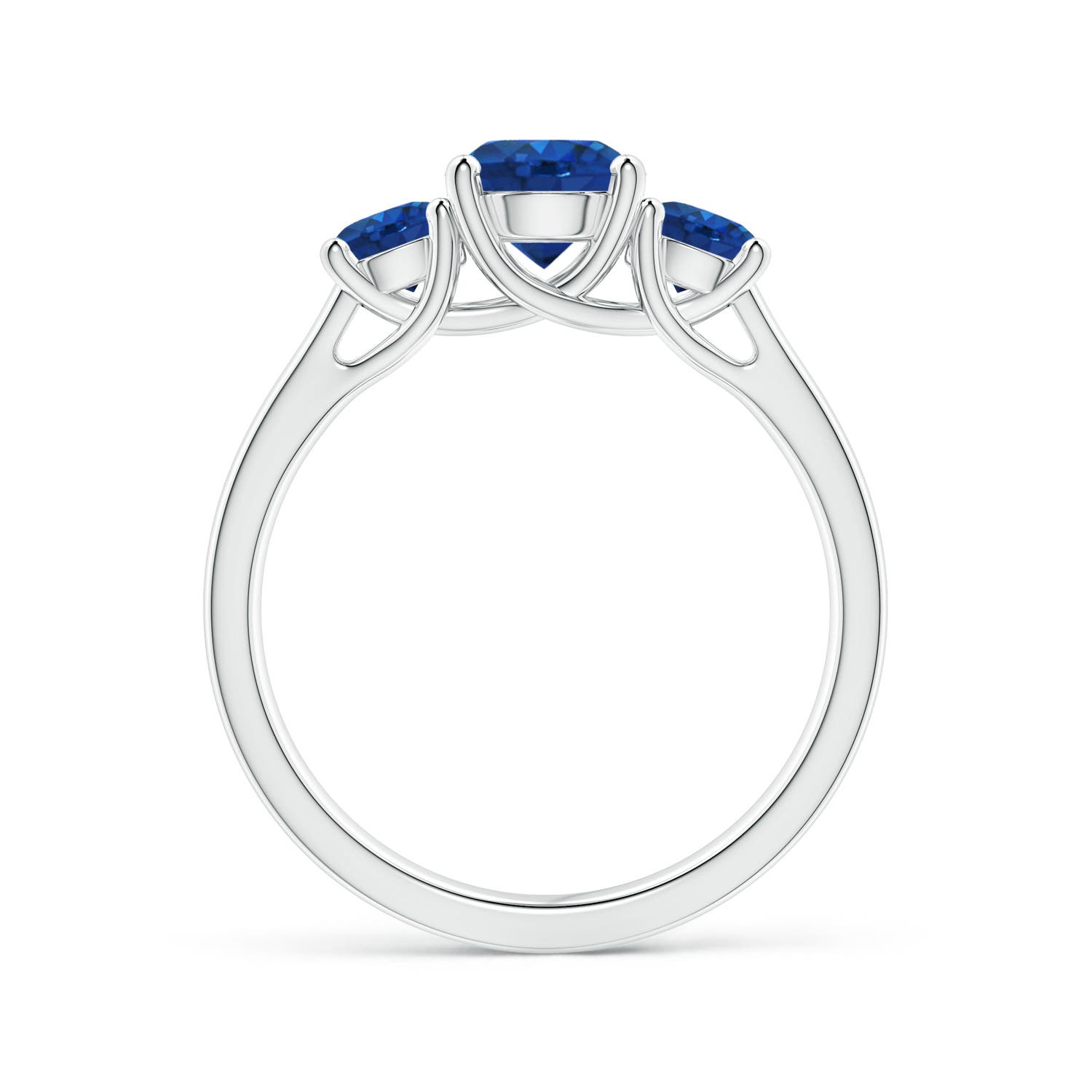 AAA - Blue Sapphire / 1.66 CT / 14 KT White Gold