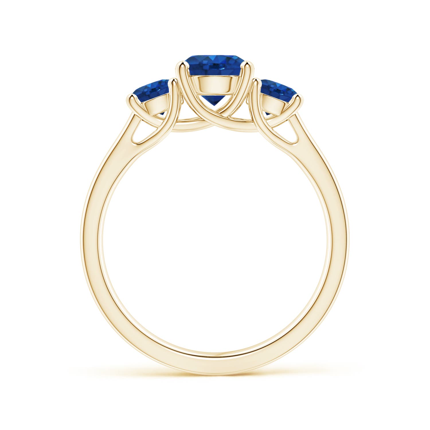 AAA - Blue Sapphire / 1.66 CT / 14 KT Yellow Gold