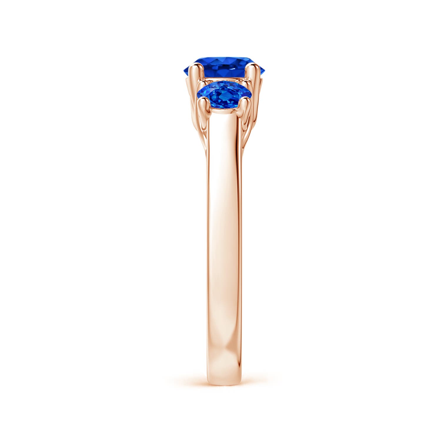 AAAA - Blue Sapphire / 1.66 CT / 14 KT Rose Gold