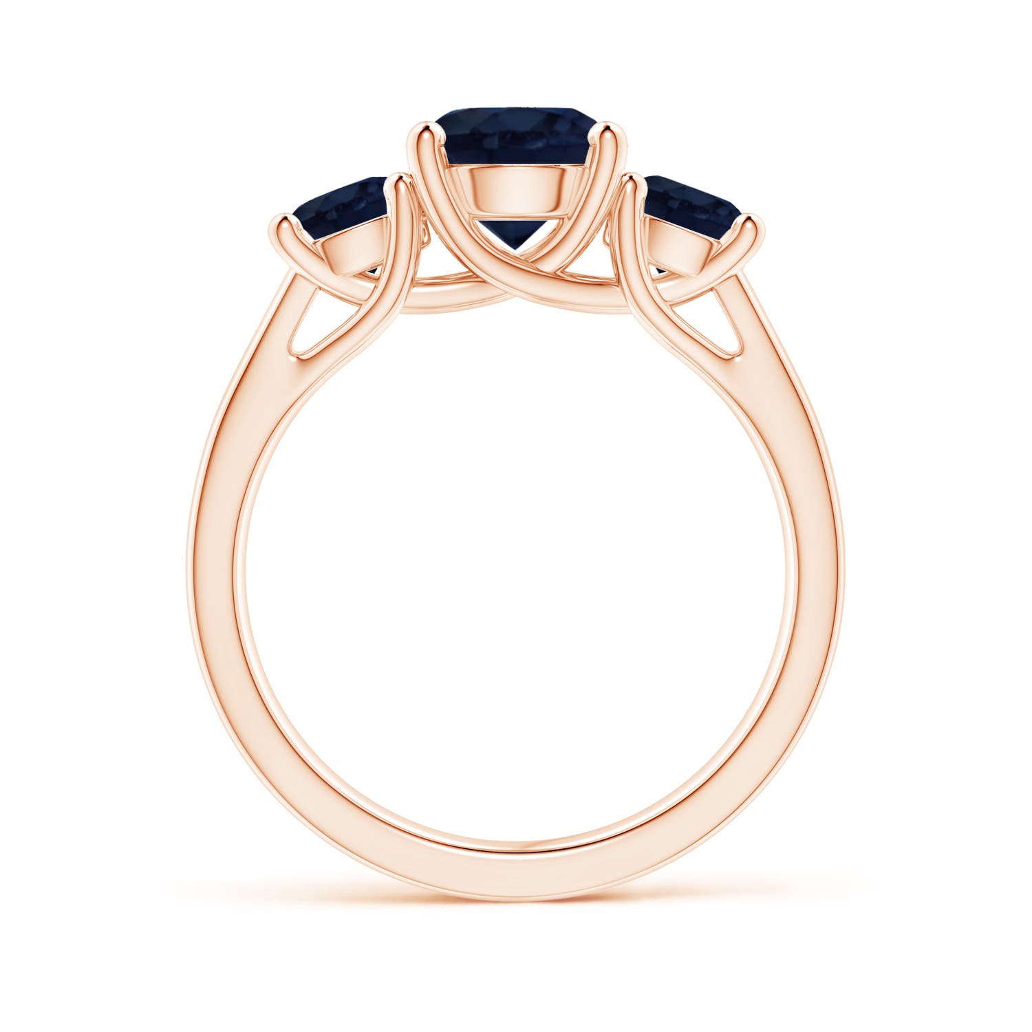 A - Blue Sapphire / 2.5 CT / 14 KT Rose Gold