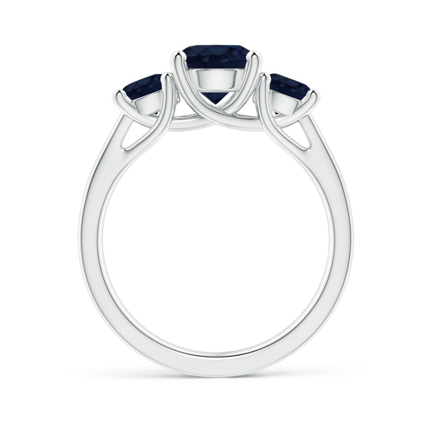 A - Blue Sapphire / 2.5 CT / 14 KT White Gold