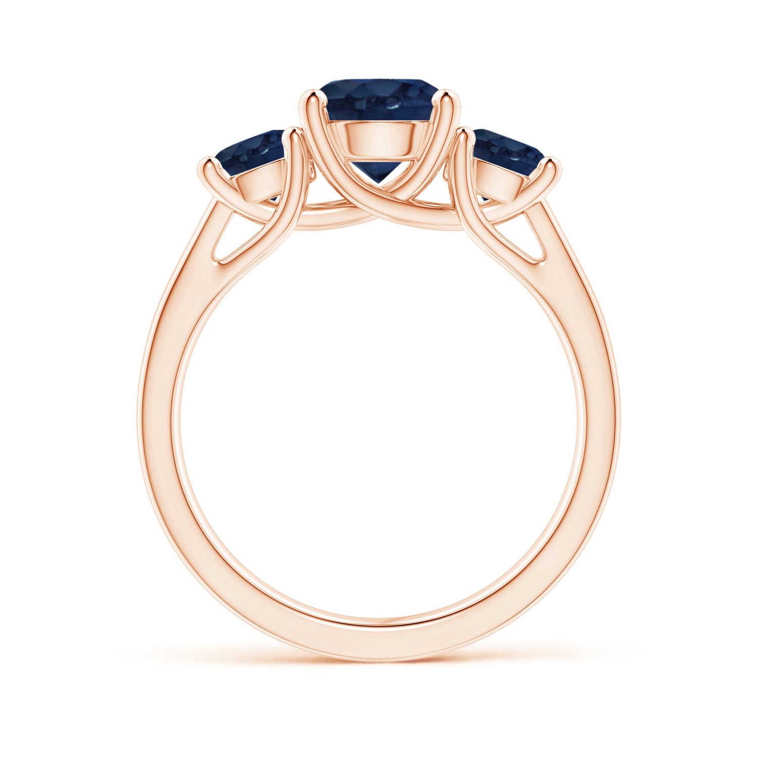 AA - Blue Sapphire / 2.5 CT / 14 KT Rose Gold