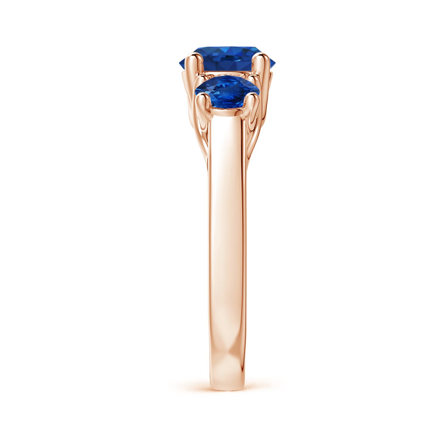 AAA - Blue Sapphire / 2.5 CT / 14 KT Rose Gold