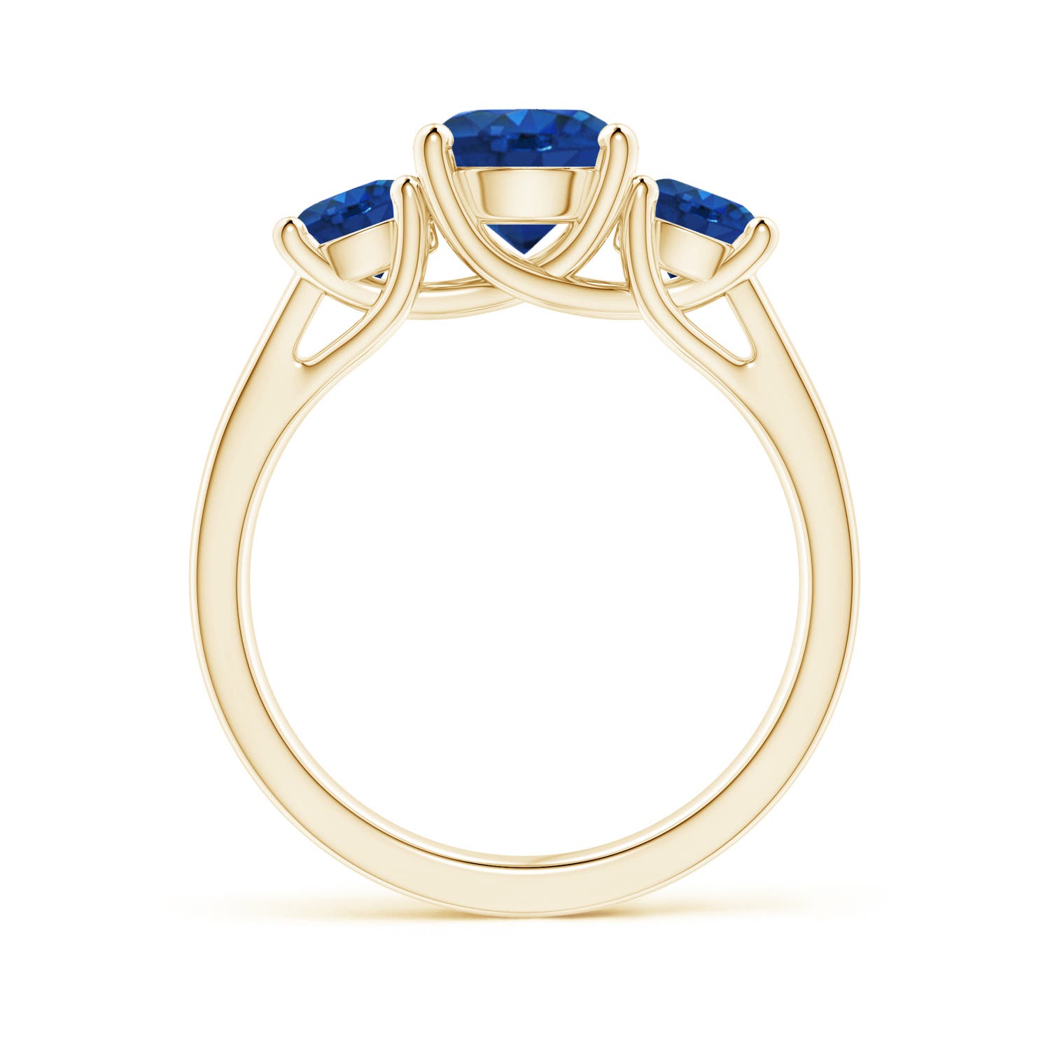 AAA - Blue Sapphire / 2.5 CT / 14 KT Yellow Gold