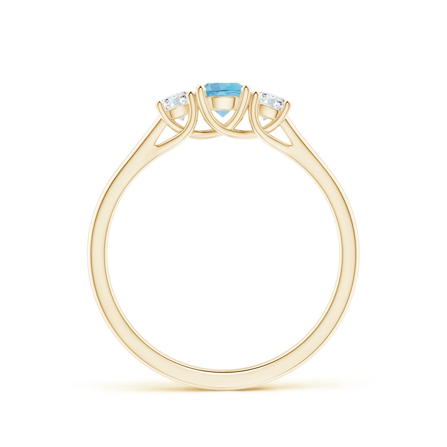 A - Swiss Blue Topaz / 0.53 CT / 14 KT Yellow Gold