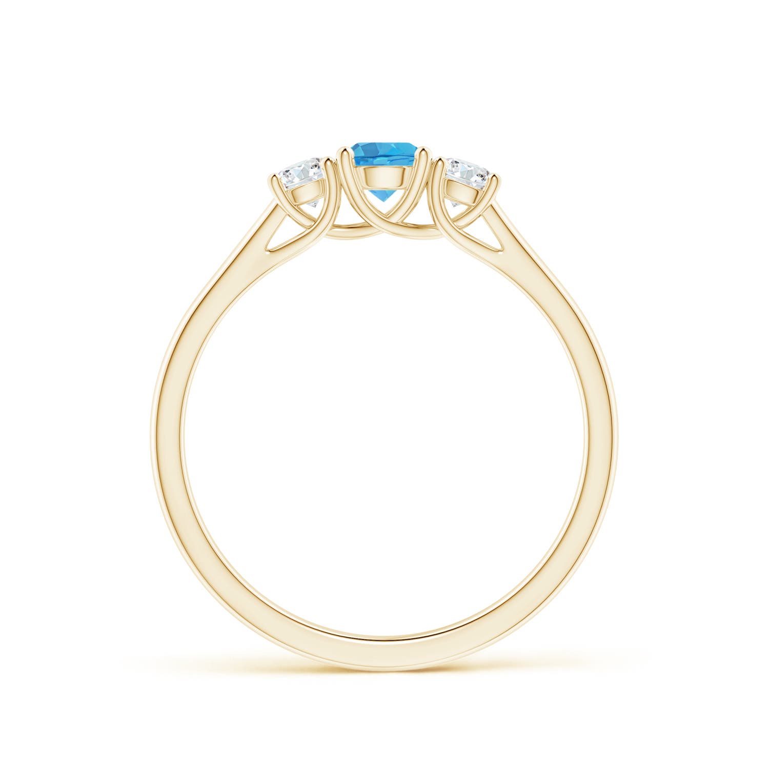 AA - Swiss Blue Topaz / 0.53 CT / 14 KT Yellow Gold