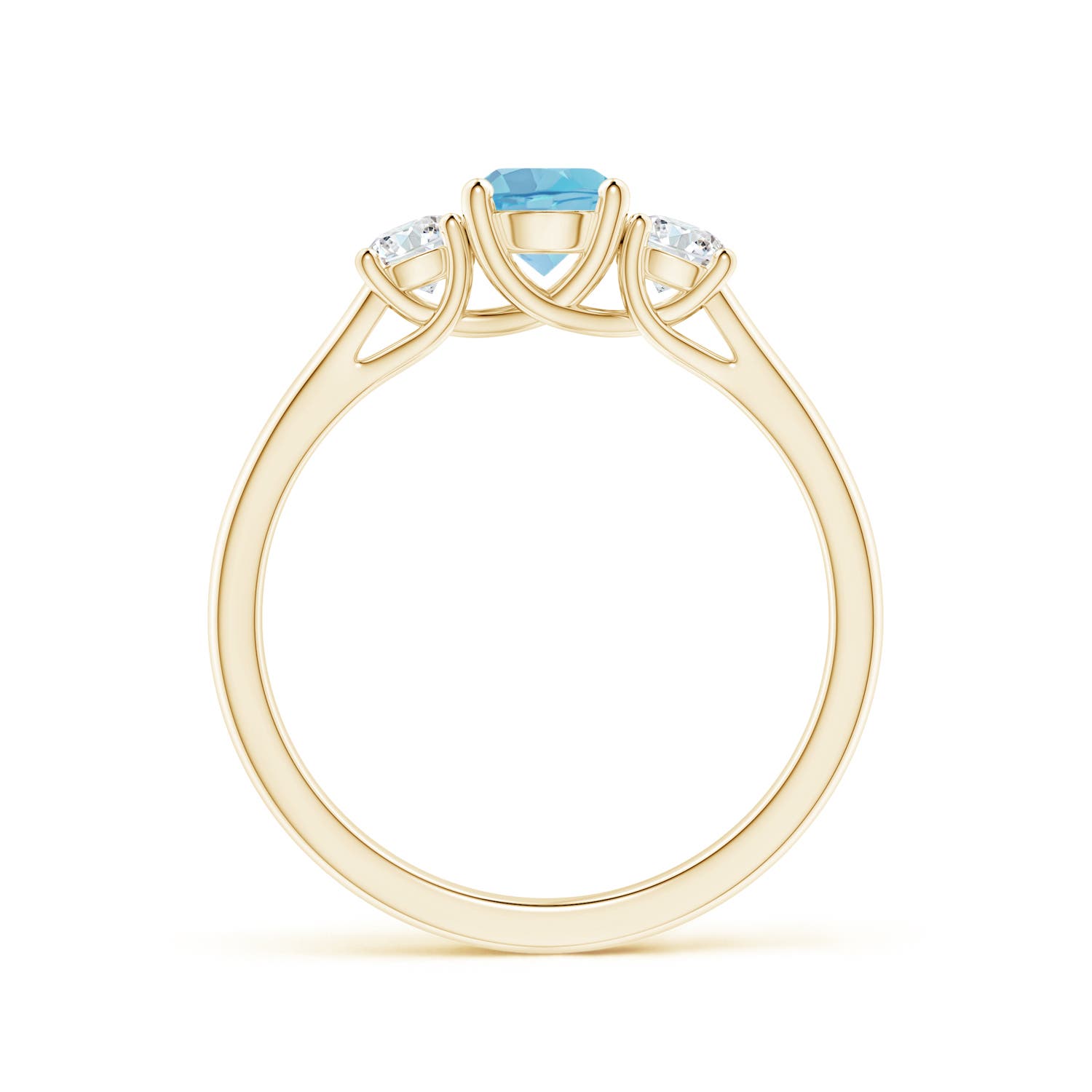 A - Swiss Blue Topaz / 0.92 CT / 14 KT Yellow Gold