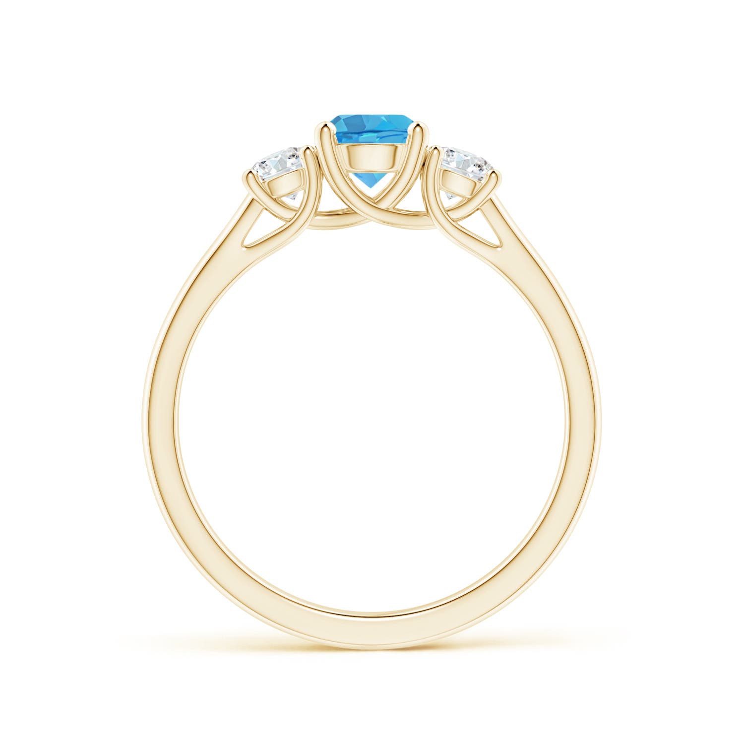 AA - Swiss Blue Topaz / 0.92 CT / 14 KT Yellow Gold