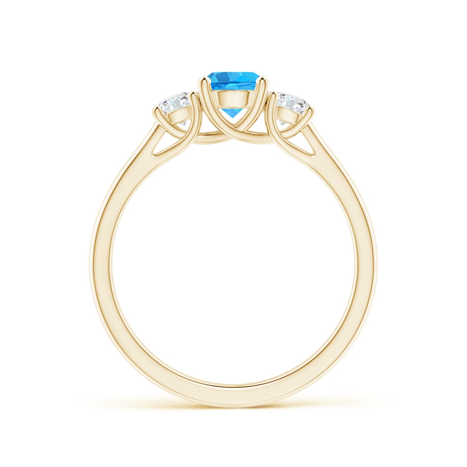 AAA - Swiss Blue Topaz / 0.92 CT / 14 KT Yellow Gold