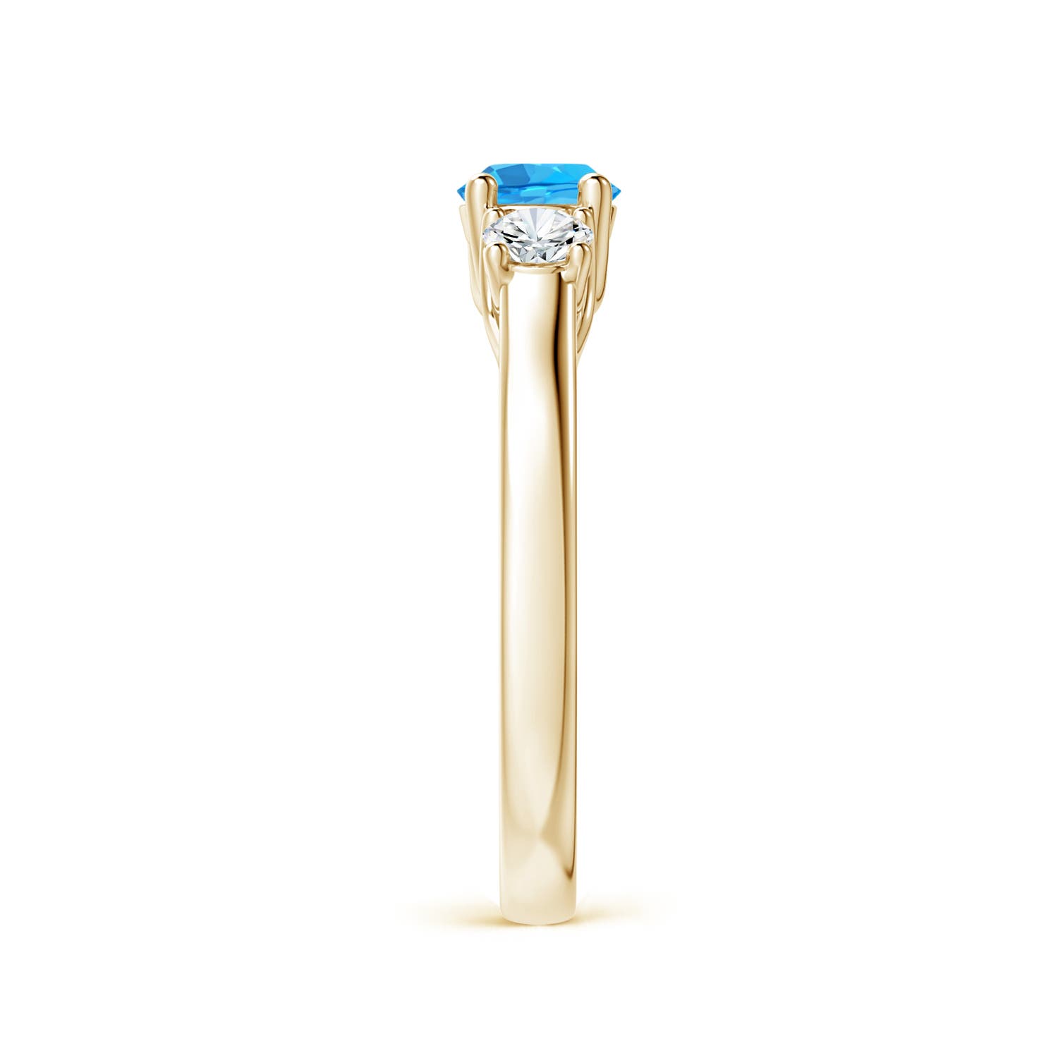 AAA - Swiss Blue Topaz / 0.92 CT / 14 KT Yellow Gold