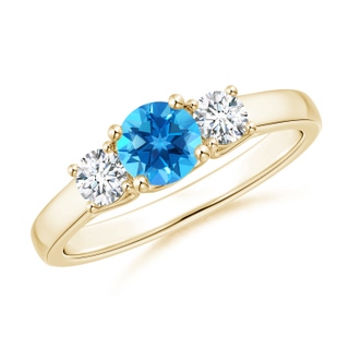 Round AAAA Swiss Blue Topaz
