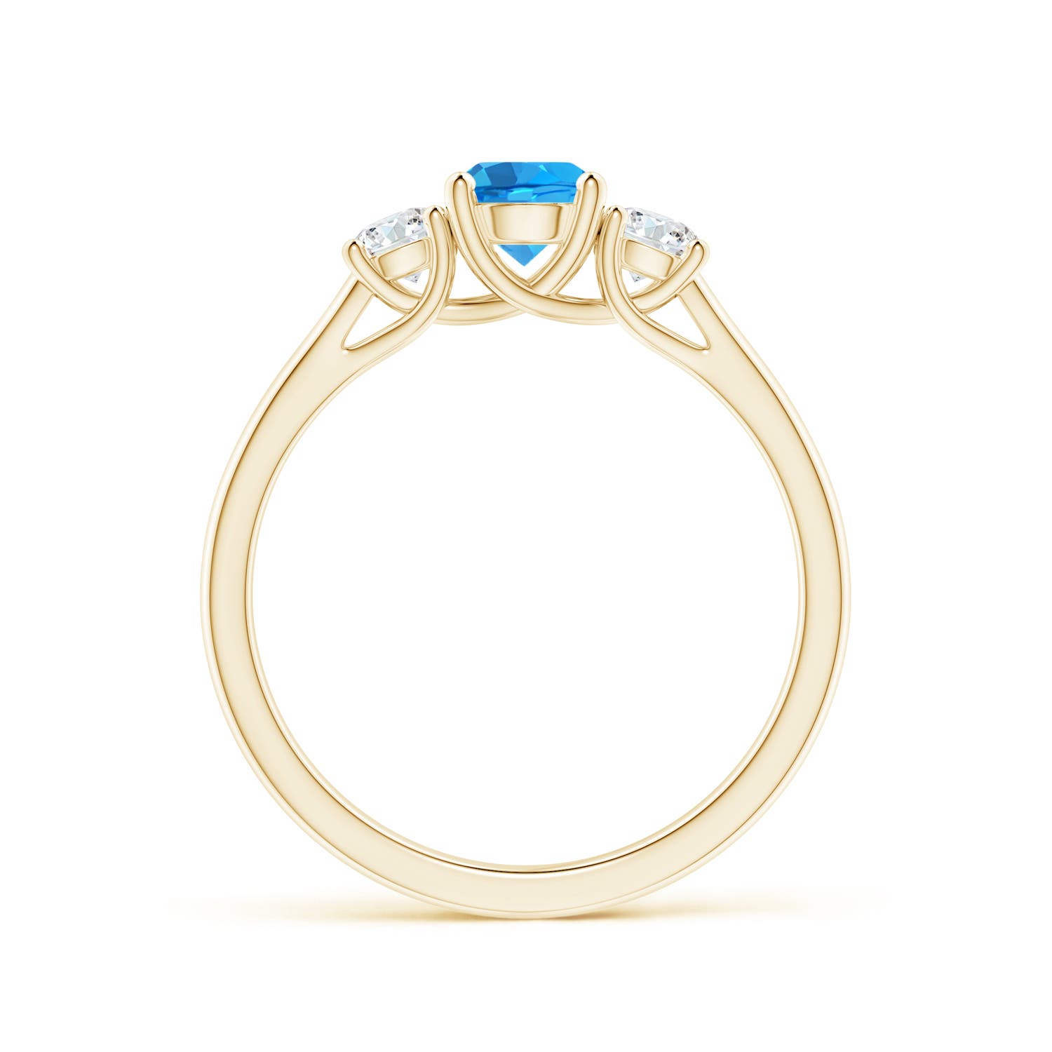 AAAA - Swiss Blue Topaz / 0.92 CT / 14 KT Yellow Gold