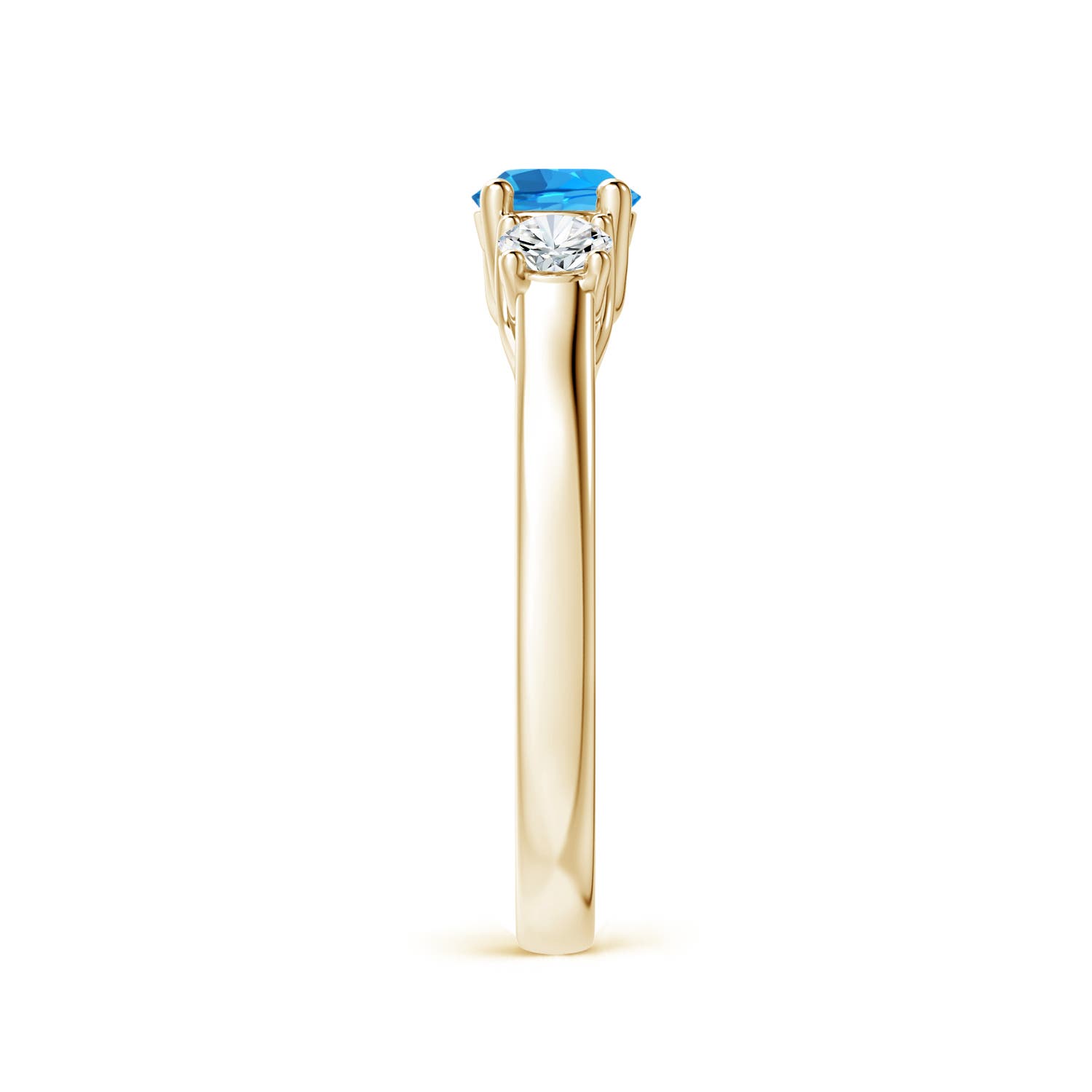 AAAA - Swiss Blue Topaz / 0.92 CT / 14 KT Yellow Gold