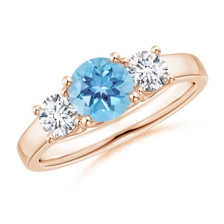 Round A Swiss Blue Topaz