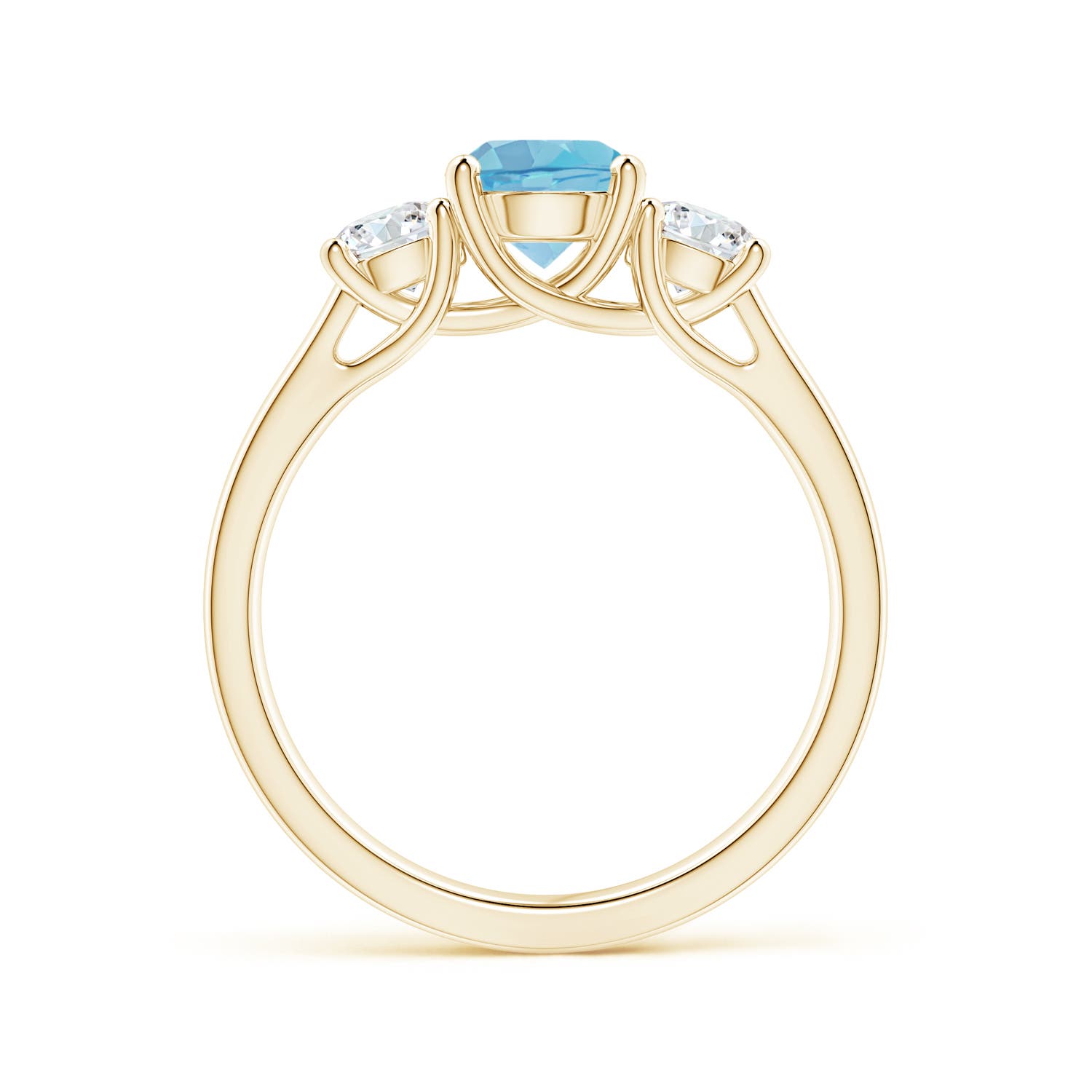 A - Swiss Blue Topaz / 1.41 CT / 14 KT Yellow Gold