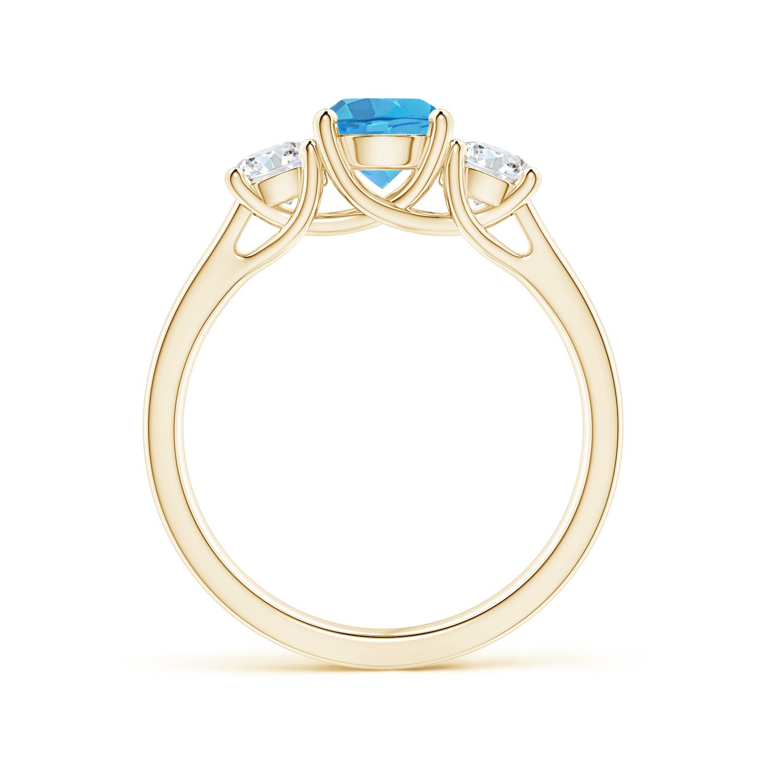 AA - Swiss Blue Topaz / 1.41 CT / 14 KT Yellow Gold