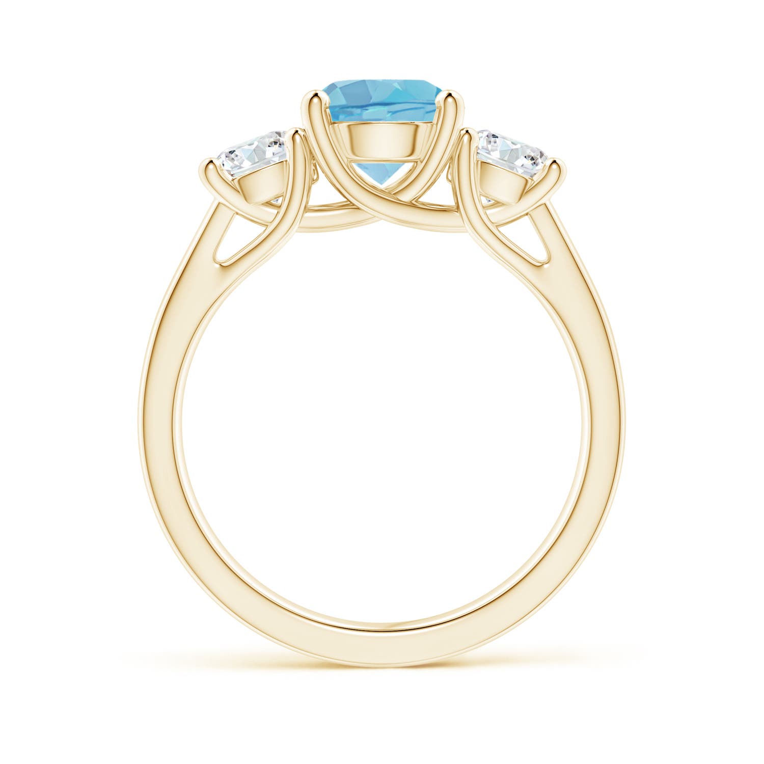 A - Swiss Blue Topaz / 2.25 CT / 14 KT Yellow Gold