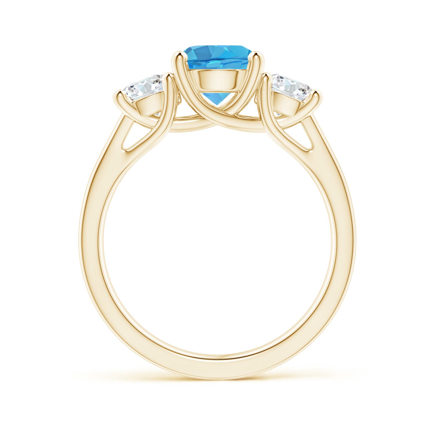 AA - Swiss Blue Topaz / 2.25 CT / 14 KT Yellow Gold