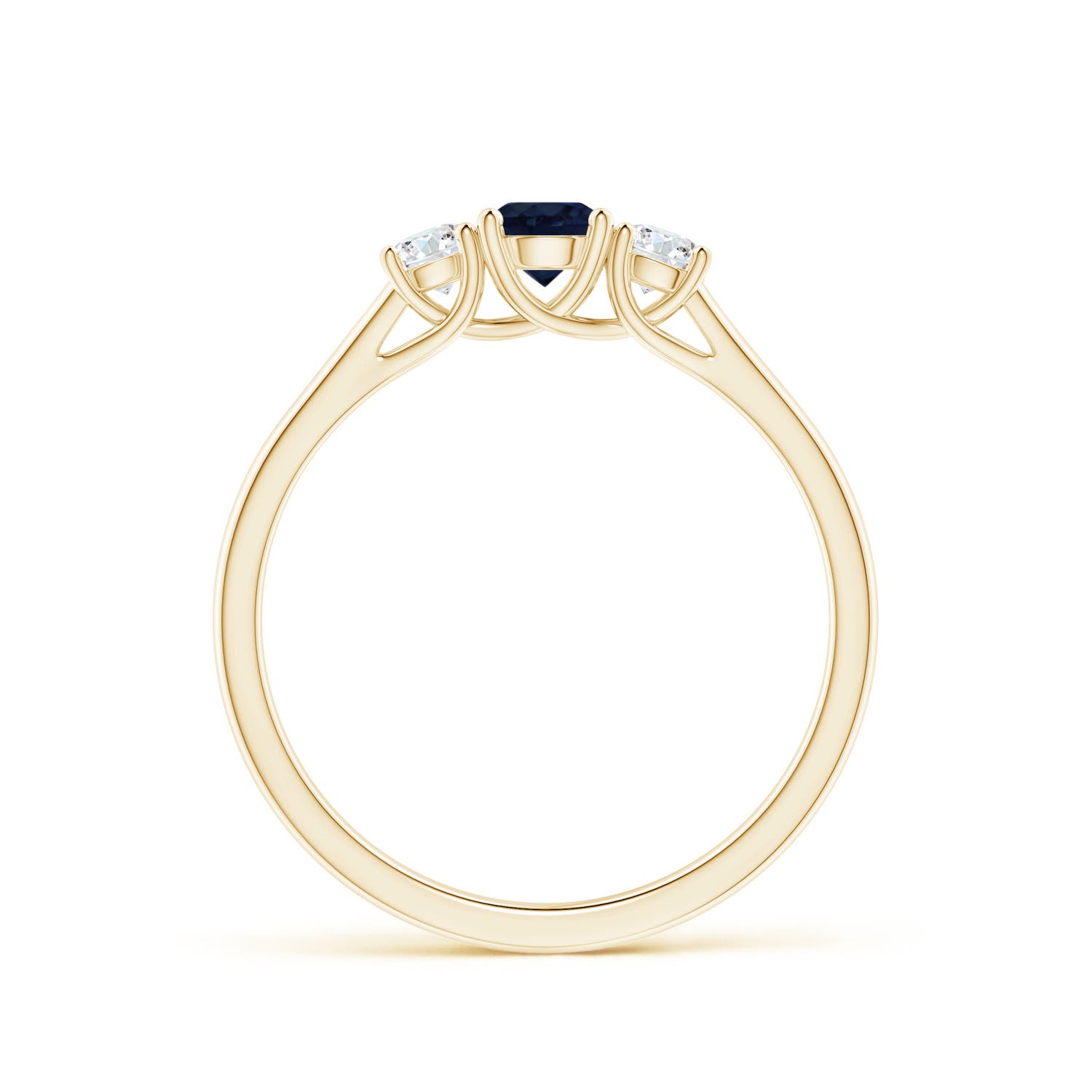 A - Blue Sapphire / 0.54 CT / 14 KT Yellow Gold