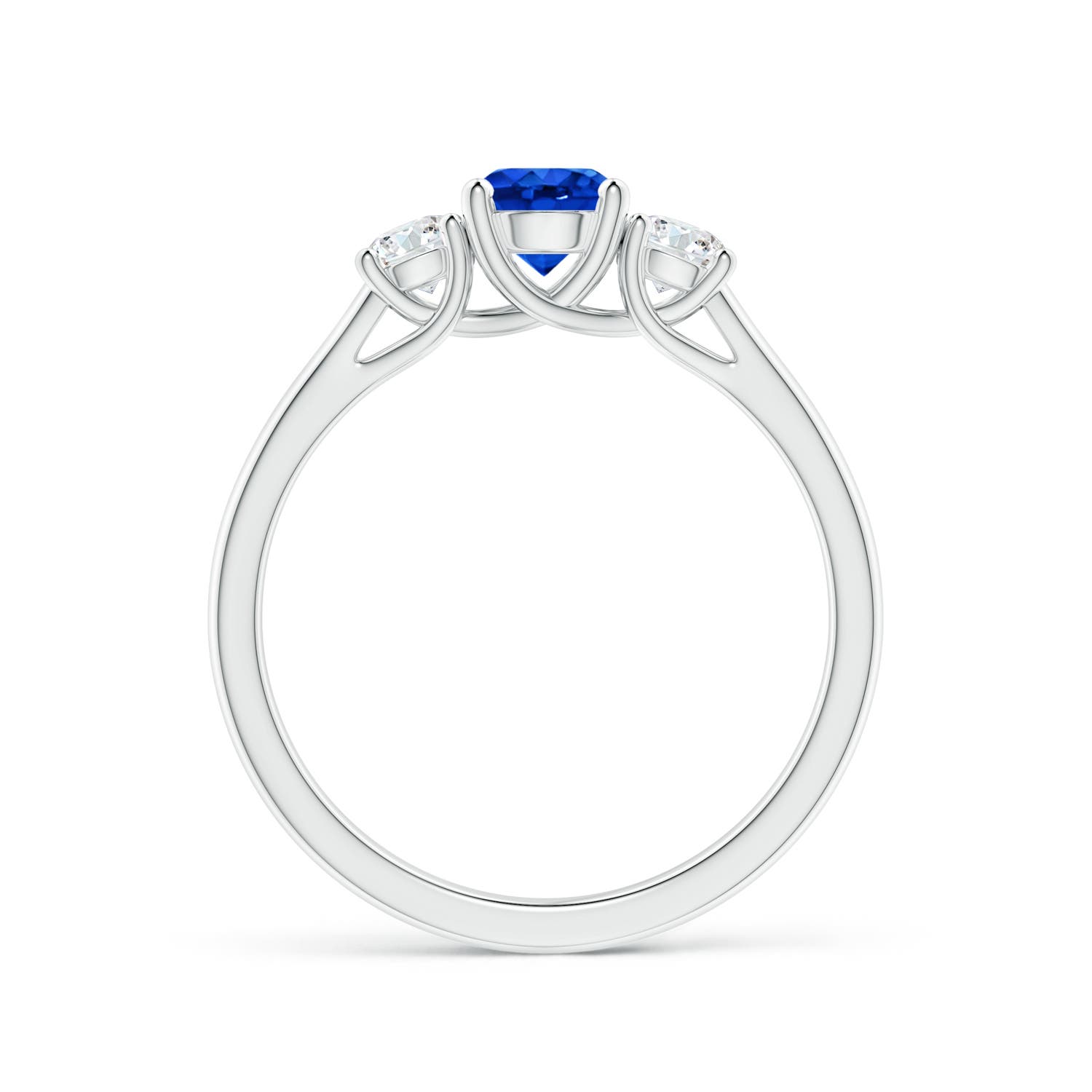 AAAA - Blue Sapphire / 0.92 CT / 14 KT White Gold