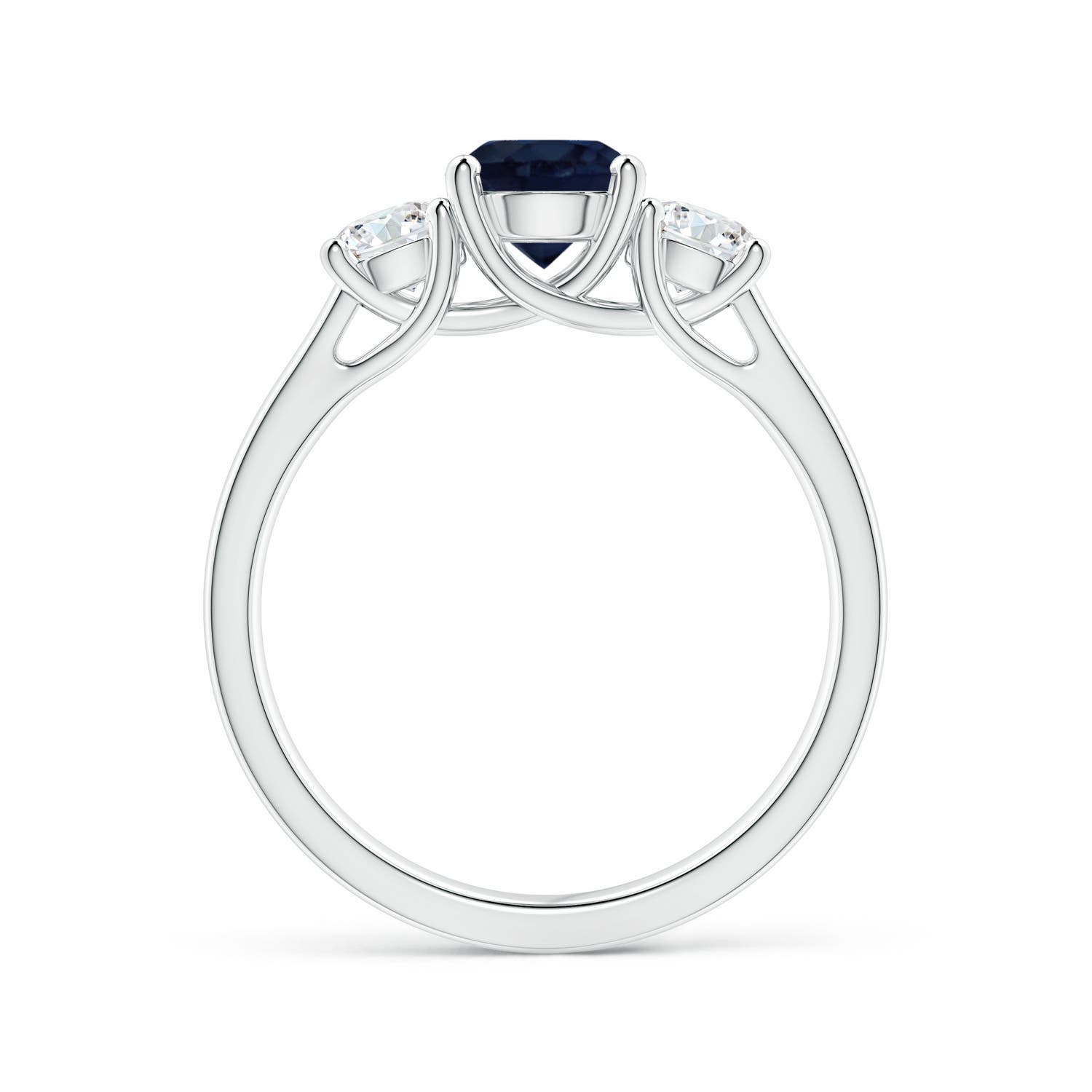 A - Blue Sapphire / 1.46 CT / 14 KT White Gold