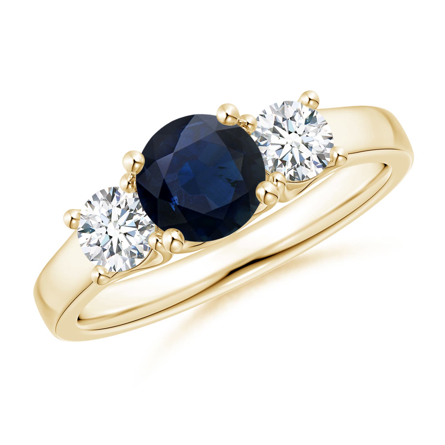 A - Blue Sapphire / 1.46 CT / 14 KT Yellow Gold