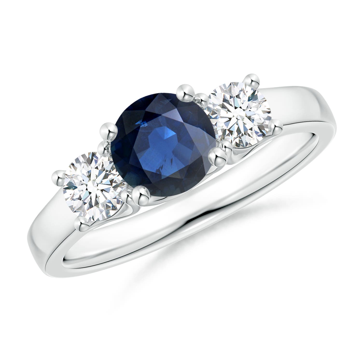 AA - Blue Sapphire / 1.46 CT / 14 KT White Gold