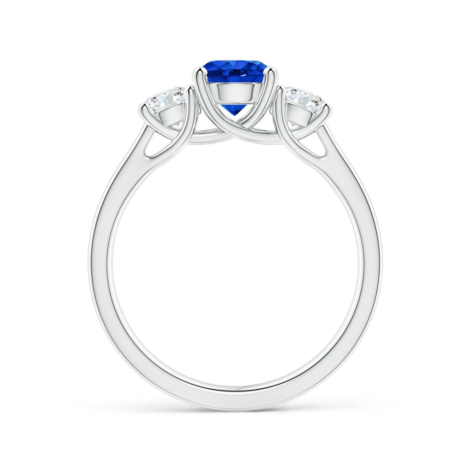 AAAA - Blue Sapphire / 1.46 CT / 14 KT White Gold