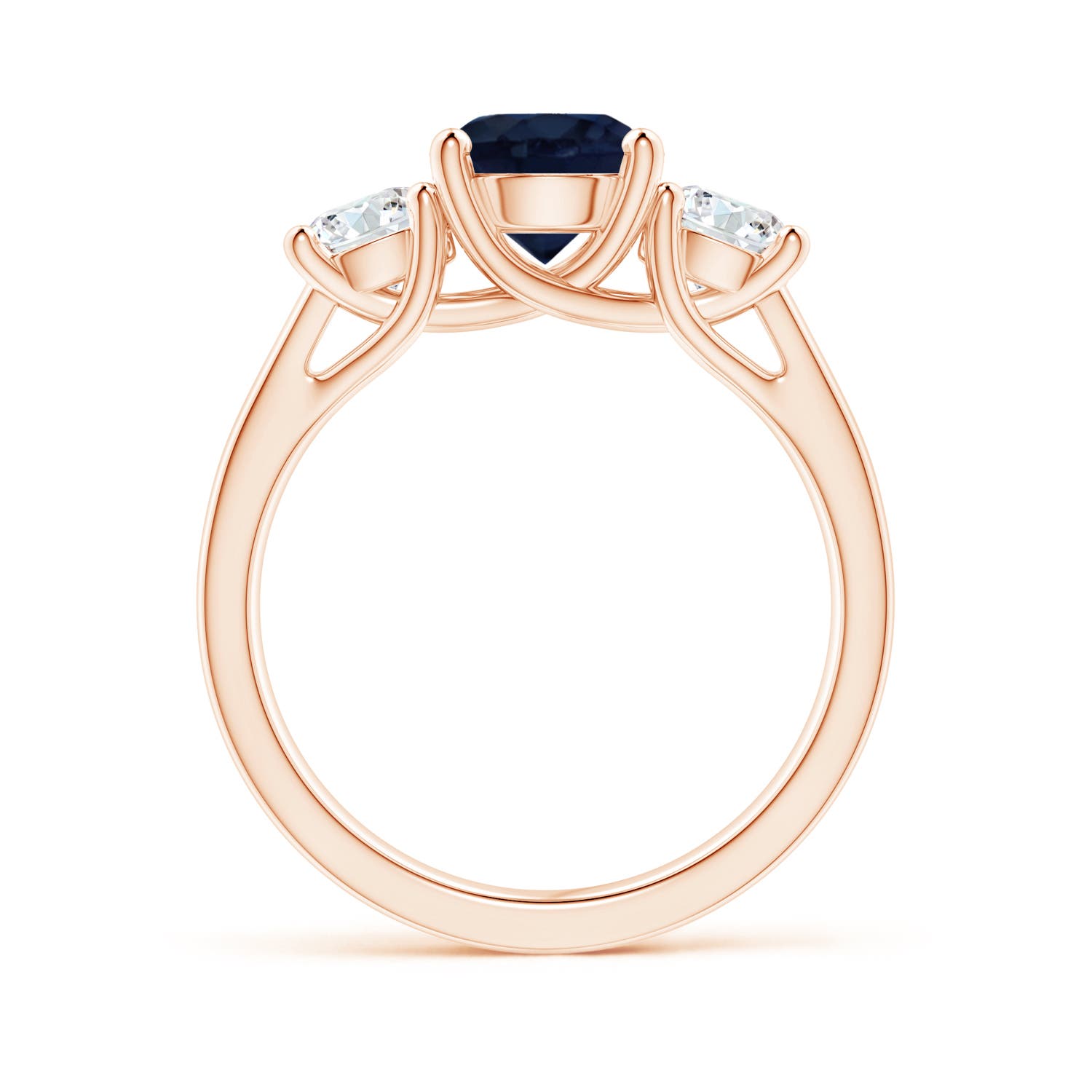 A - Blue Sapphire / 2.3 CT / 14 KT Rose Gold