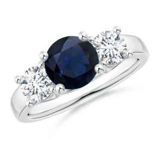 Round A Blue Sapphire