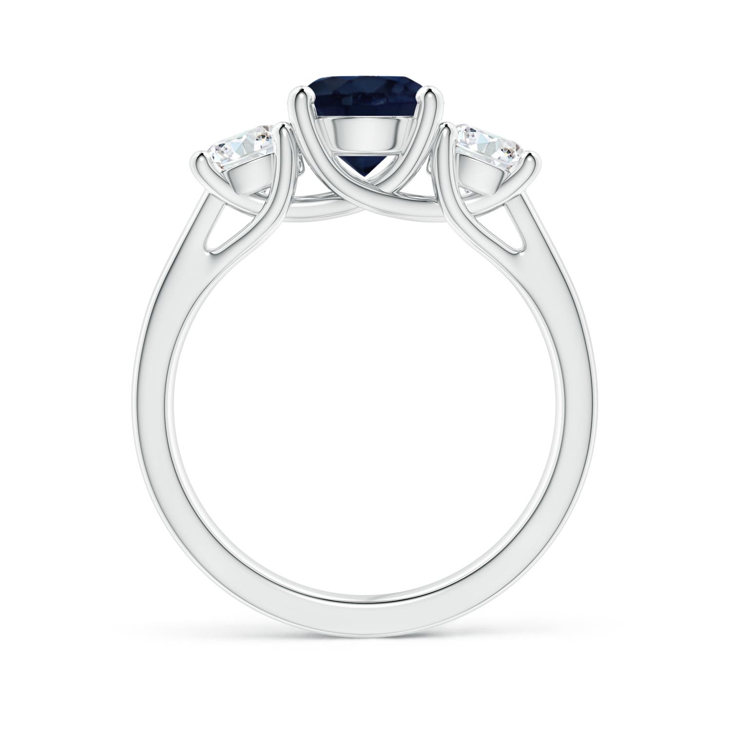 A - Blue Sapphire / 2.3 CT / 14 KT White Gold