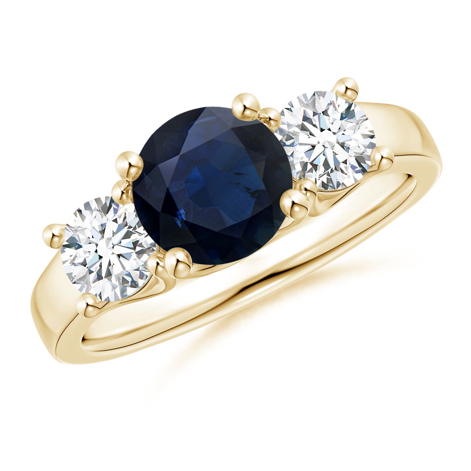 A - Blue Sapphire / 2.3 CT / 14 KT Yellow Gold