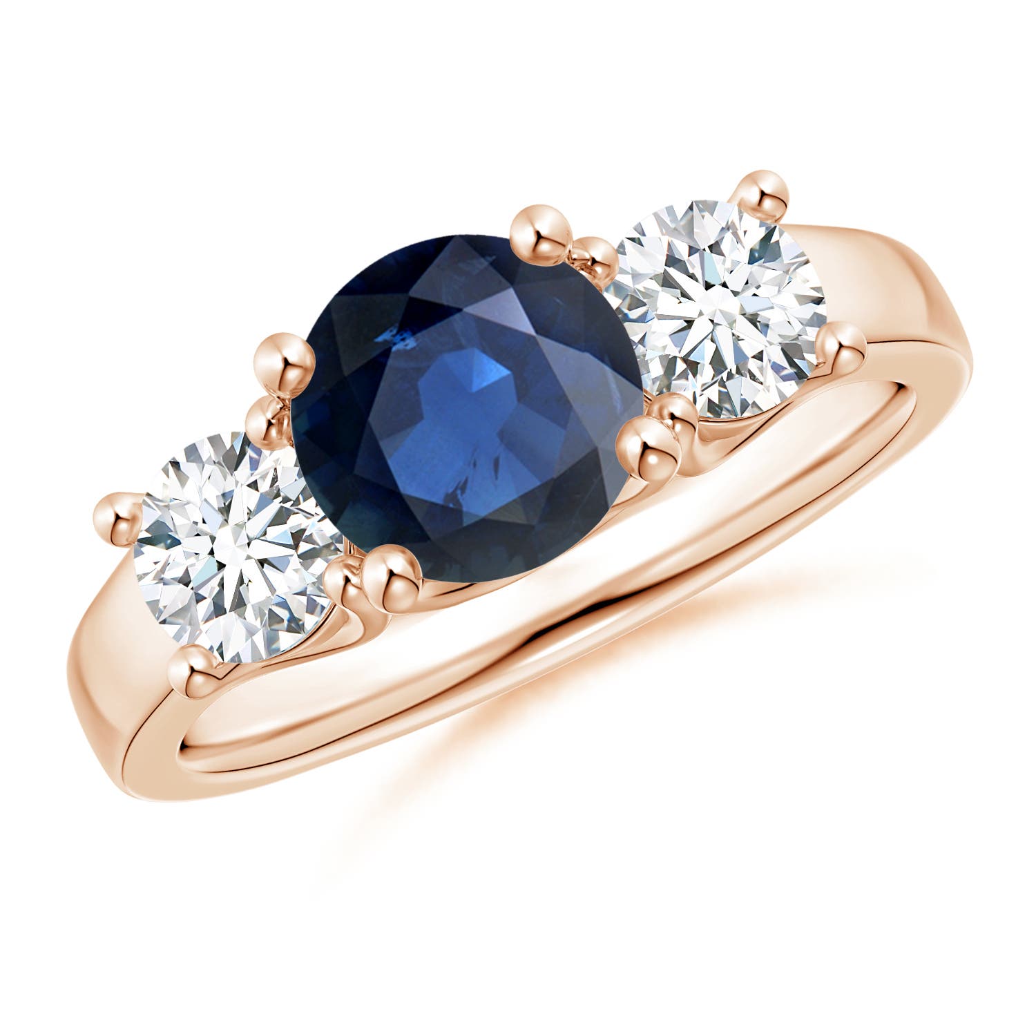 AA - Blue Sapphire / 2.3 CT / 14 KT Rose Gold