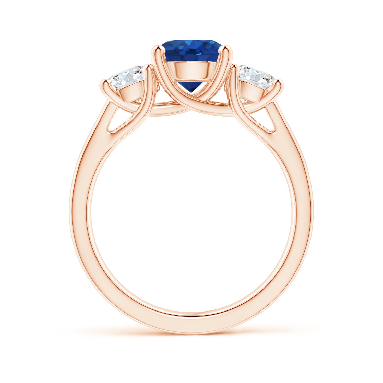 AAA - Blue Sapphire / 2.3 CT / 14 KT Rose Gold