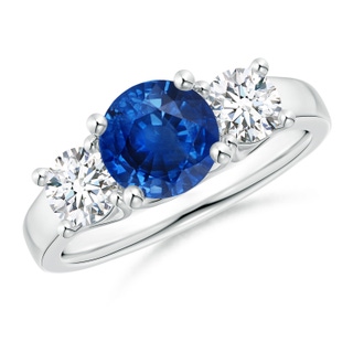 Round AAA Blue Sapphire