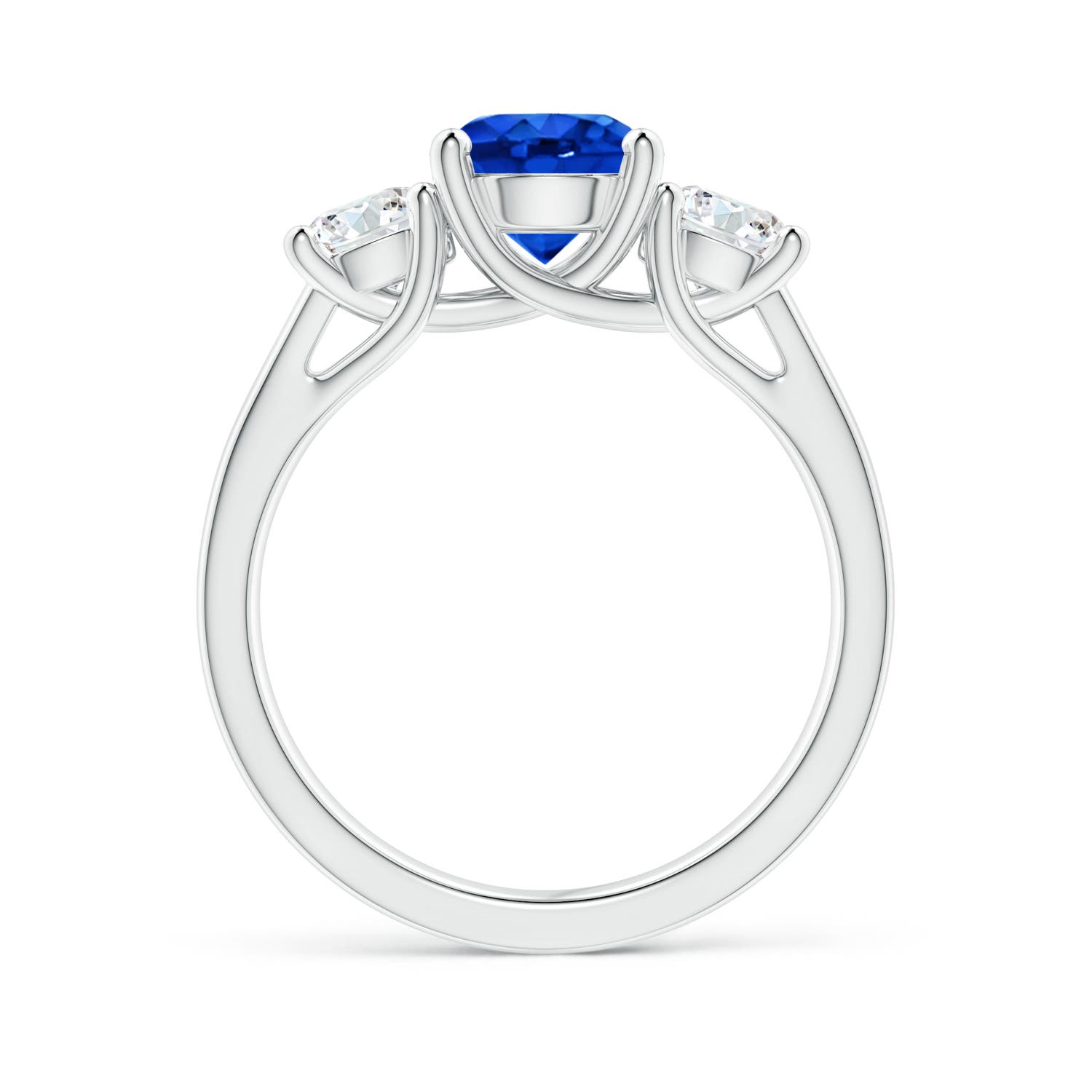 AAAA - Blue Sapphire / 2.3 CT / 14 KT White Gold