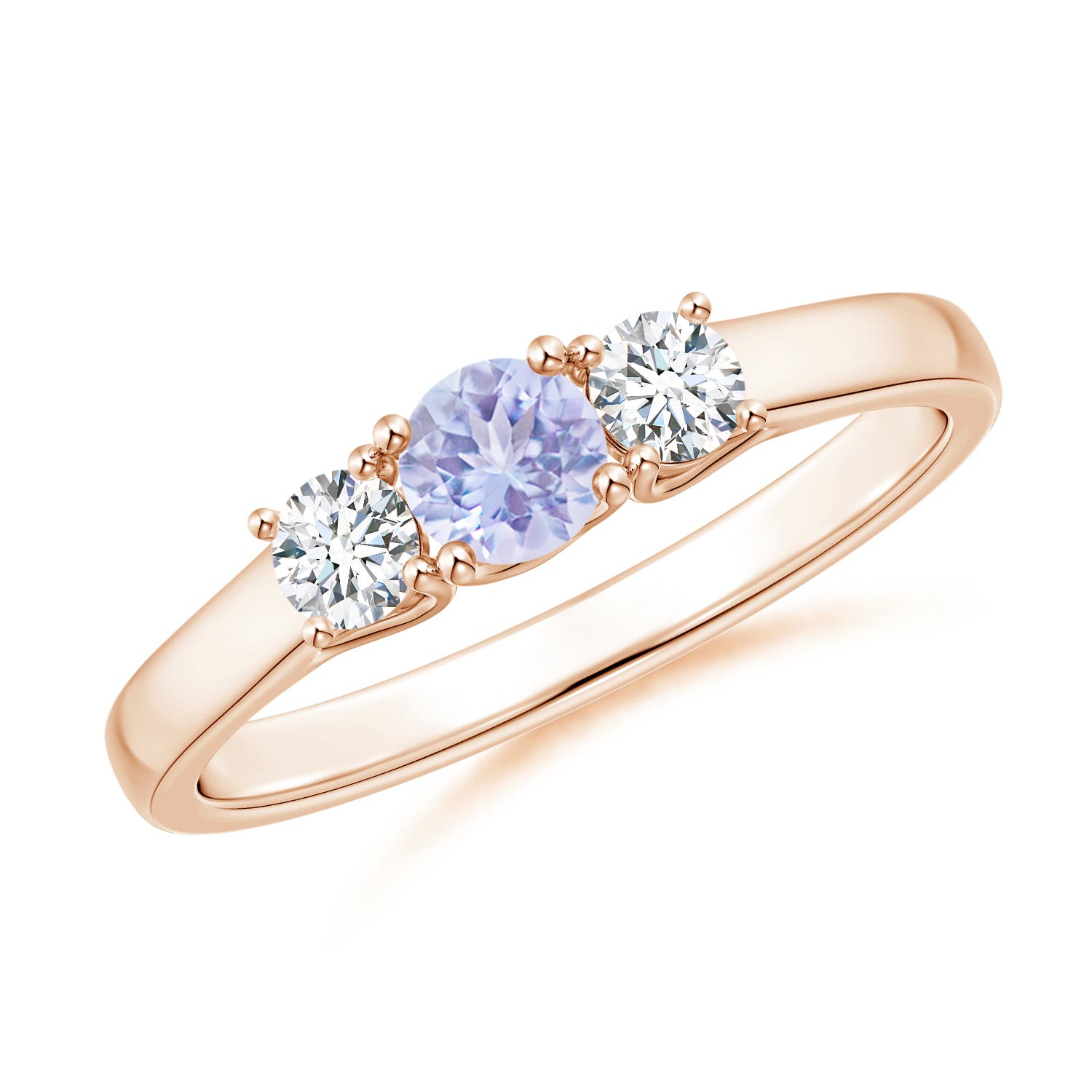 A - Tanzanite / 0.46 CT / 14 KT Rose Gold