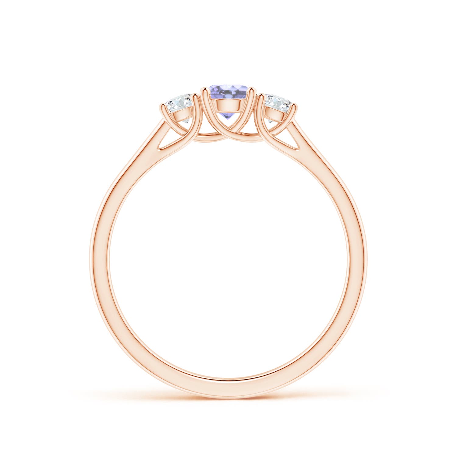 A - Tanzanite / 0.46 CT / 14 KT Rose Gold