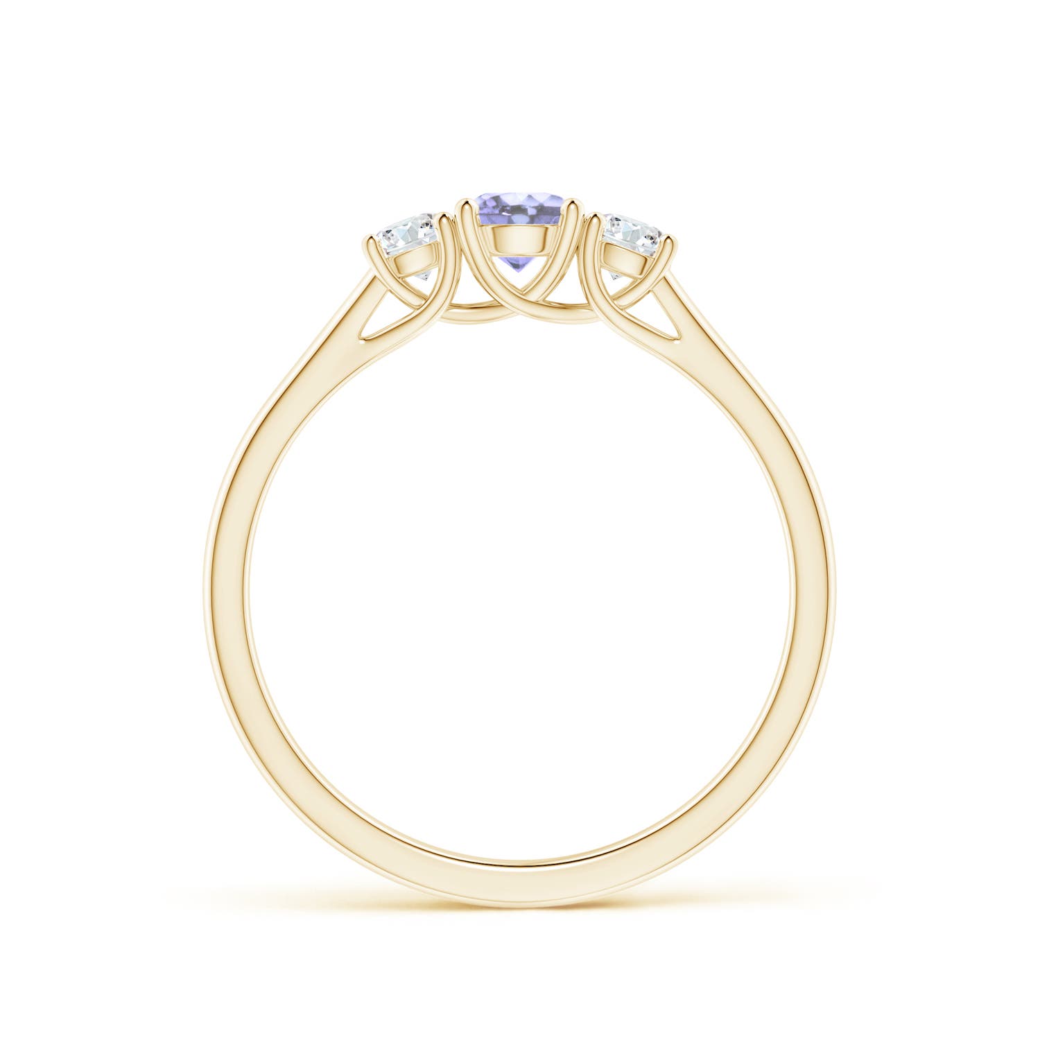 A - Tanzanite / 0.46 CT / 14 KT Yellow Gold