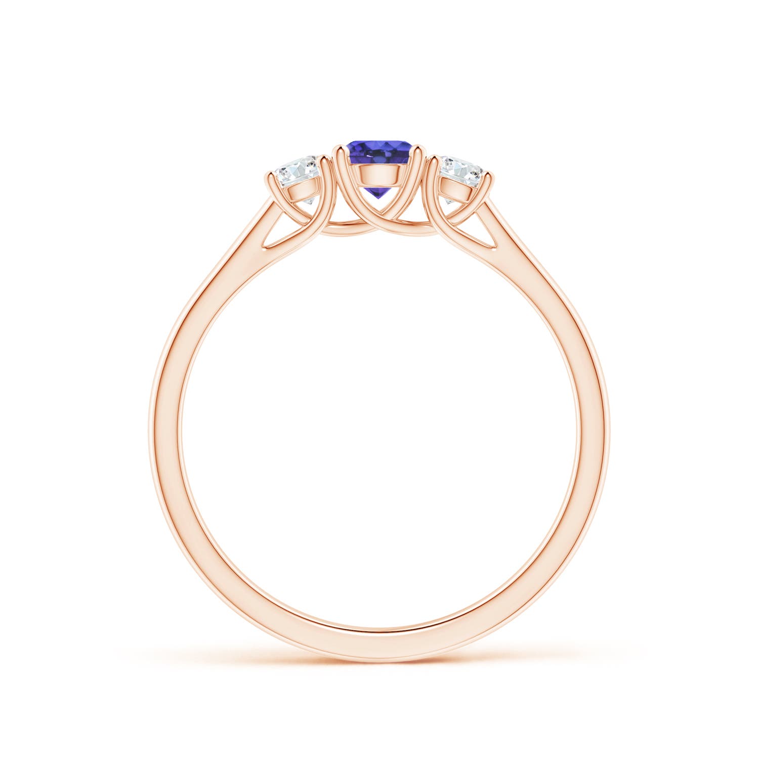 AAA - Tanzanite / 0.46 CT / 14 KT Rose Gold