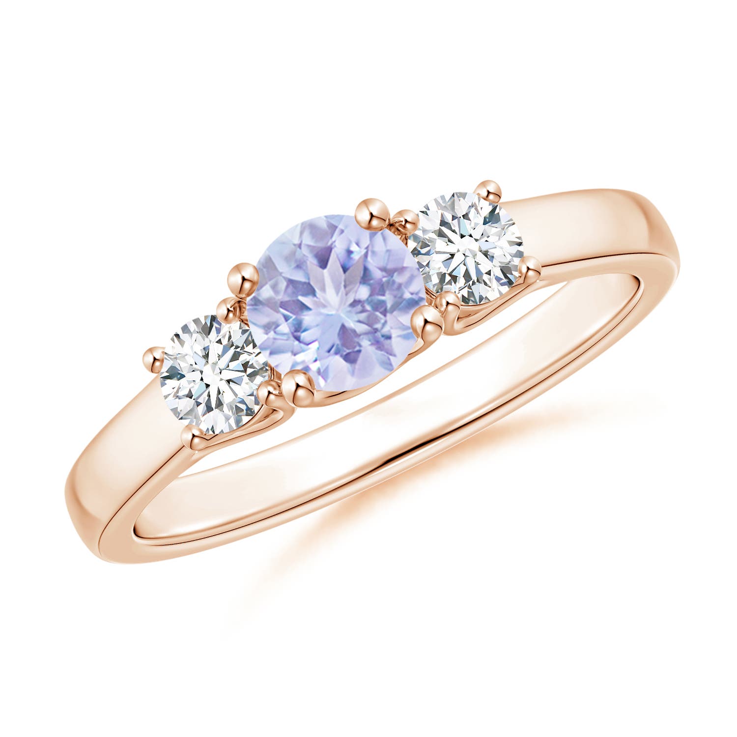 A - Tanzanite / 0.82 CT / 14 KT Rose Gold