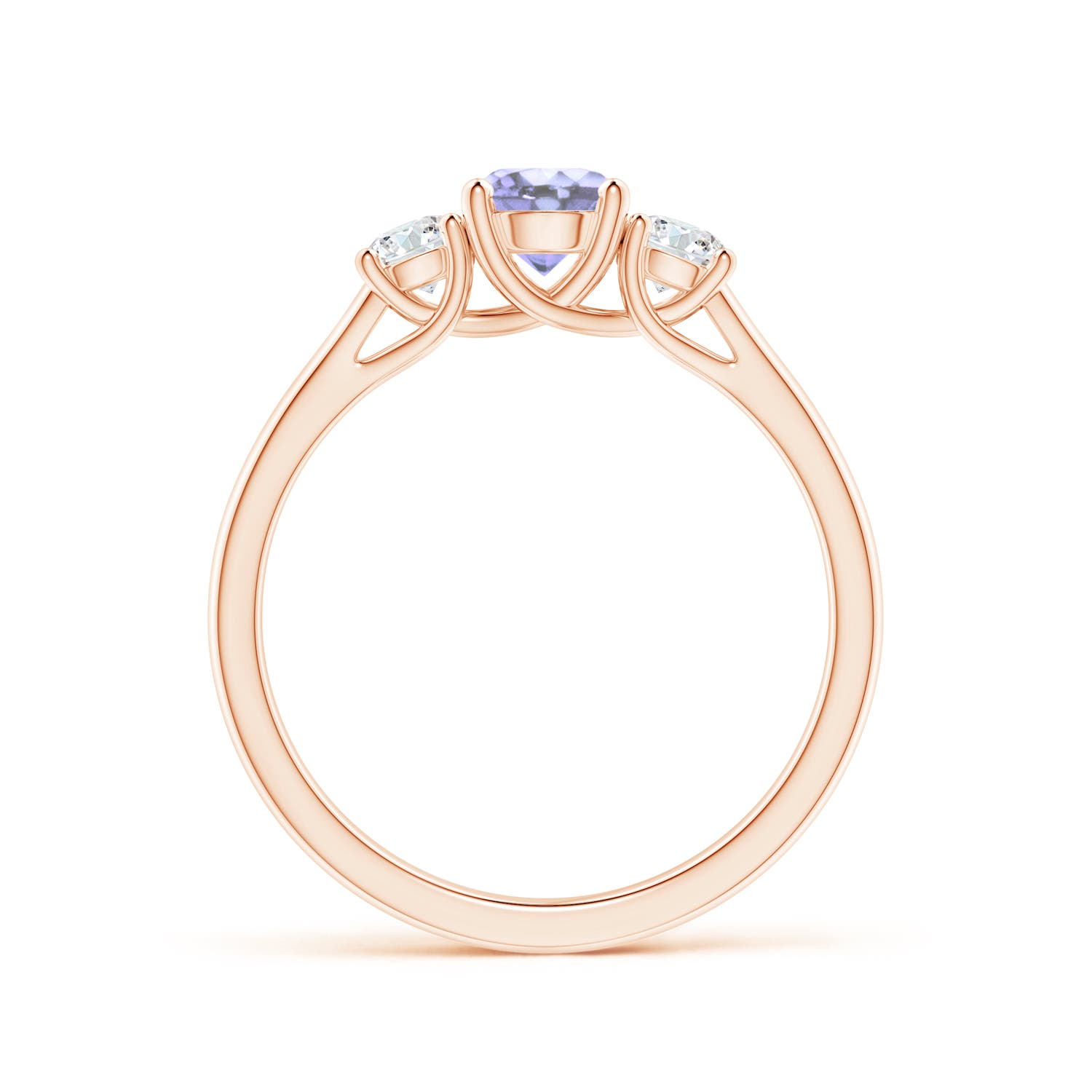 A - Tanzanite / 0.82 CT / 14 KT Rose Gold